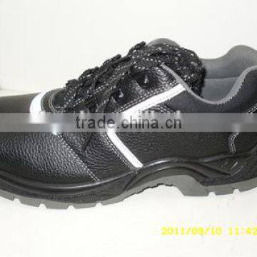 black and white reflective safety shoes