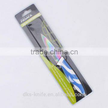 TC1301PDB New Designed with Double Blister Packing Blue Color Non-stick Coating 3.5 inch Paring Colored Kitchen Knife