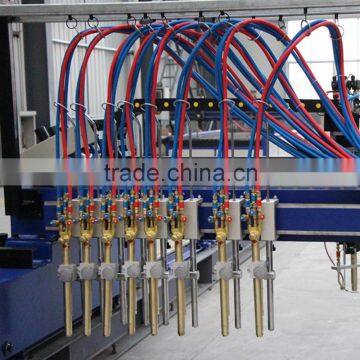 CNC Plasma and Flame (Strips torches) Cutting Machine