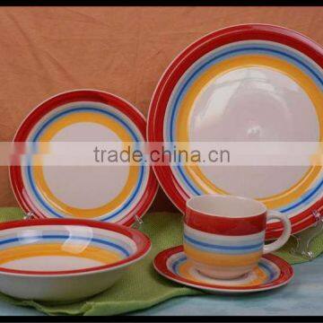 Stoneware Dinnerware Set, Cheap Tableware Set 20pcs For 4 people