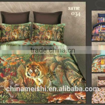 reactive printed family lively 3d bed linens OEKO certificated