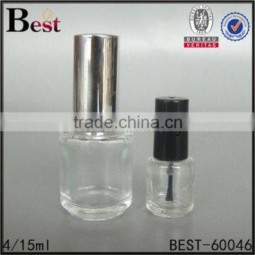 4ml 15ml nail polish glass bottle round shape