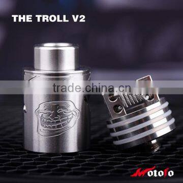 vape pen from china supplier WOTOFO The Troll V2 RDA with Deeper deck in 10mm