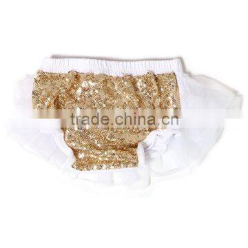 New Style Short Pants Newborn Organic Baby Sequin Cotton Fashion Bloomer Baby Girls