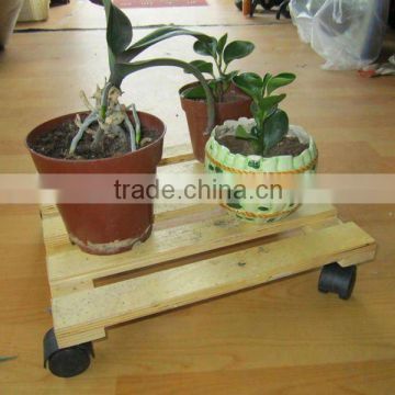 wooden flower moving dolly