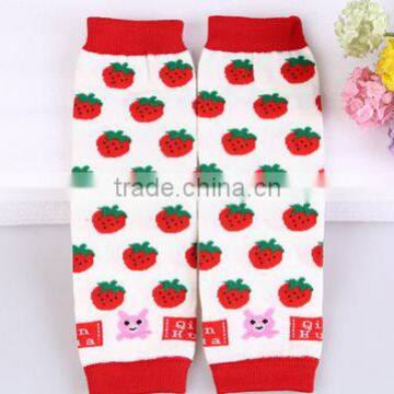 strawberry design cotton leg warmer baby