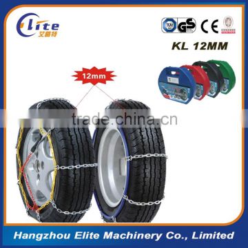 ELITE 12mm KL Carbon Steel Diamond Design Snow Chain for Car