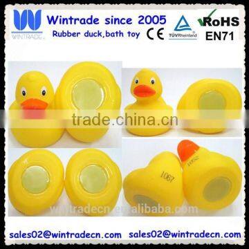 Number print plastic material bath weighted duck