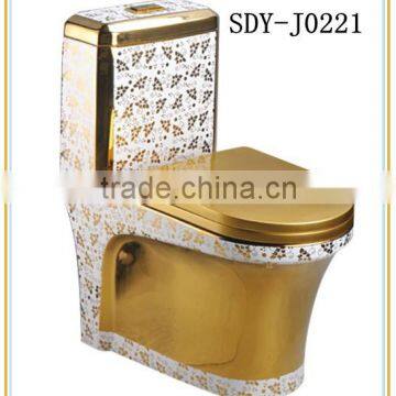 hot sale golden color toilet gold wc toilet