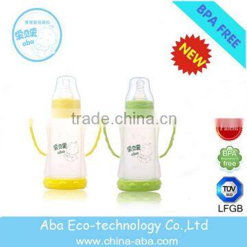 baby bottle holder glass baby feeding bottle