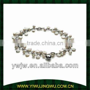 Fashion beaded imitation caustic soda pearl necklace (JW-G6011)