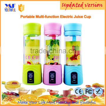 2016 new design hand orange lemon small juicer and blender portable multi-function electric juice cup