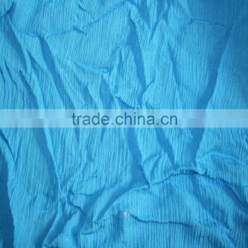 solid color plain dyed thin 100% viscose crepe fabric