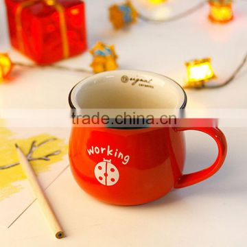 high quality customize ceramic red mug for Christmas                        
                                                Quality Choice