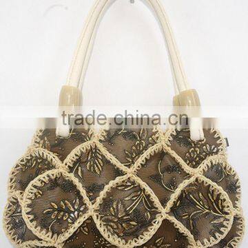 alibaba china woman crochet handbag handmade colorful design