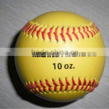 Yellow with printing training Baseball----BSCI FACTORY