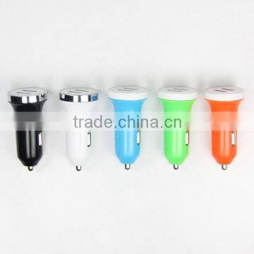 Top quality 5v 3.1A dual usb car charger for cell phone,ipad air, tablet pc