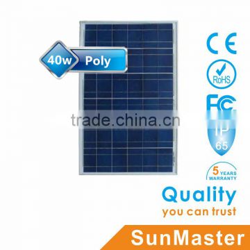 SunMaster 40w Poly Solar Panel SM40P