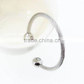 Custome screw cuff bracelet with indian plain stainless steel adjustable bangle