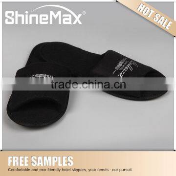 Disposable Plush slippers eva non slip bedroom slippers hotel slipper with logo