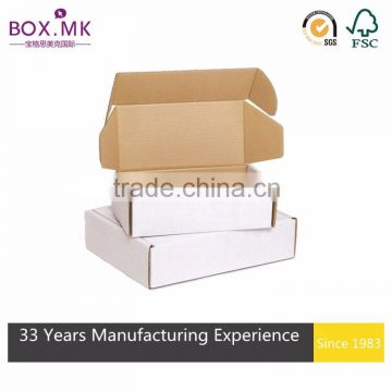 Flat Foldable Free Samples Custom Printing White Shipping Box