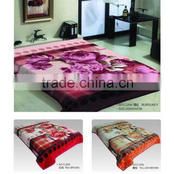 2015 NEW DESIGNS 1ply&2ply Raschel Quality Hot Compressed Embossed Raschel Korean Style Blanket NO.15001 photo-5