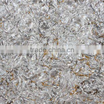 Beautiful Pattern Agglomerated Quartz Slab photo-2