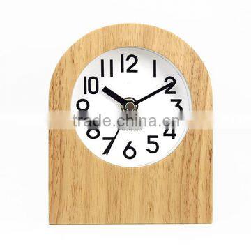 2016 wooden quartz analog silent sweeping modern mantel clocks(TC-17)