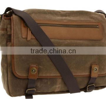 Best canvas bag with leather trim