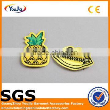 Latest design full embroidery badges for popular clothing