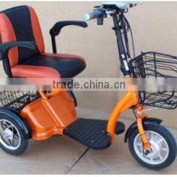 three wheel one seat electric tricycle for the old with good quality TCN