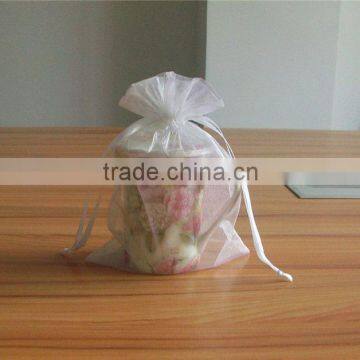 flat bottom organza bags/organza wine bottle pouchs/cosmetics aluminum foil pouches with spout