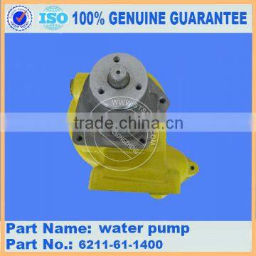 Original Japan brand part of D85A-21 D85P-21A 6D140 engine parts 6211-61-1400 diesel engine water pump