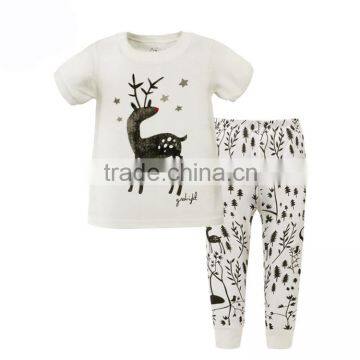 Wholesale alibaba cheap soft kids short sleeve pajamas