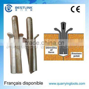 Quarry Stone Manpower Splitting Plug and Feathers photo-4