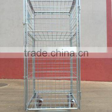 Three Sides Metal Wire Open Front Roll Containers With Heavy Duty