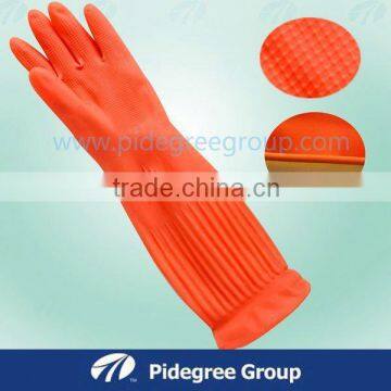 [Gold Supplier] HOT ! High Quality Flocklined Latex Household Gloves