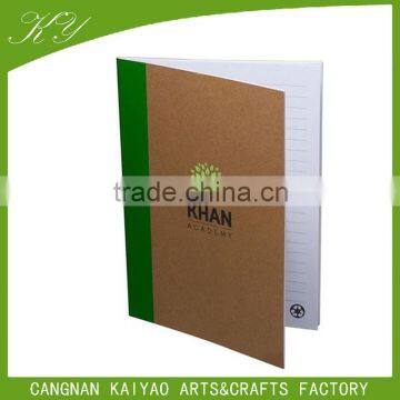 Professional Printing Customized Kraft Brown Cover Paper Notebook