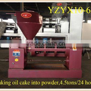 making cake into powder oil machine