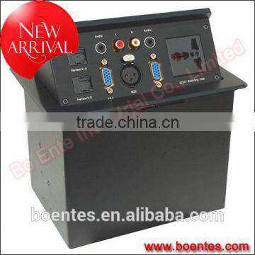 Tabletop Hydraulic Pop Up Power Socket With Bottom Connection for Office AV Solutions photo-5