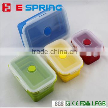 4 Pack Fashion Silicone Food Savers Food Storage Container Containers