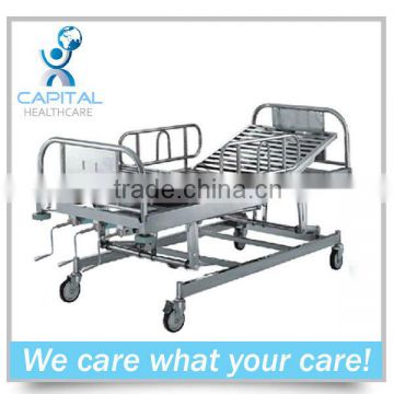 CP-M753 stainless steel manual three-function hospital bed for sale