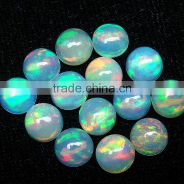 7mm +++AAA Natural Ethiopian Opal Round Cabochon Natural Opal Semi Precious Gemstone Calibrated Opal