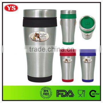 16oz eco-friendly thermal custom printed stainless steel tumbler
