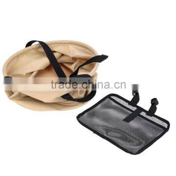 20L Folding Car Water Wash Bucket Outdoor Portable Fishing Bucket Collapsible Retractable Fishing Tackle With Hanging Mesh Bag C photo-4