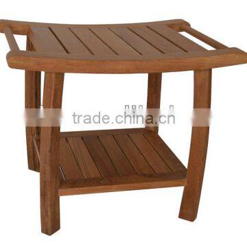 Grade A teak wooden comfortable pool stool FSC approved