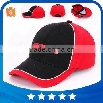 wholesale desinger women ball cap 6 panel cotton strapback custom sport mens peaked adjustable red black baseball cap