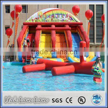 2015 plastic play balls adult size inflatable water slide for adults