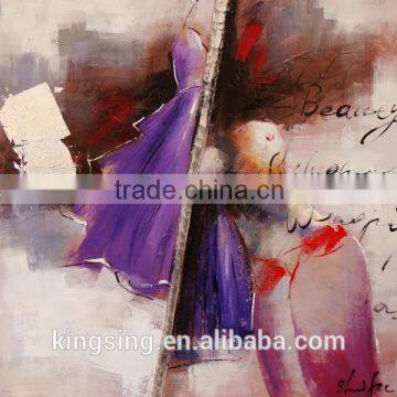 Hotsale Designs Abstract Music People Oil Painting HT 164-A photo-4