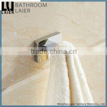 Economical Hotel Decorative Zinc Alloy Chrome Finishing Bathroom Sanitary Items Wall Mounted Double Robe Hook